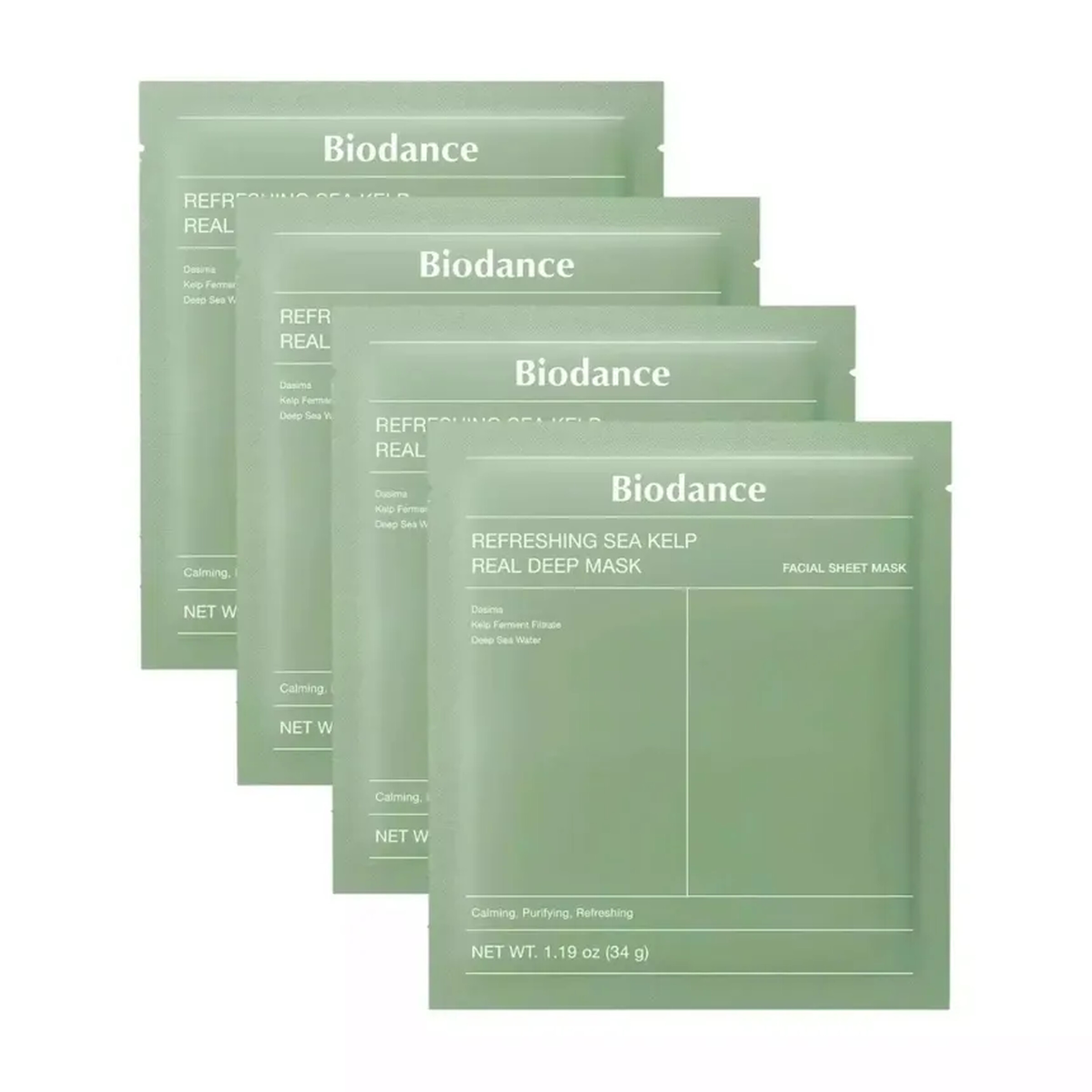 REFRESHING SEA KELP REAL DEEP MASK 1BOX (34G*4EA)