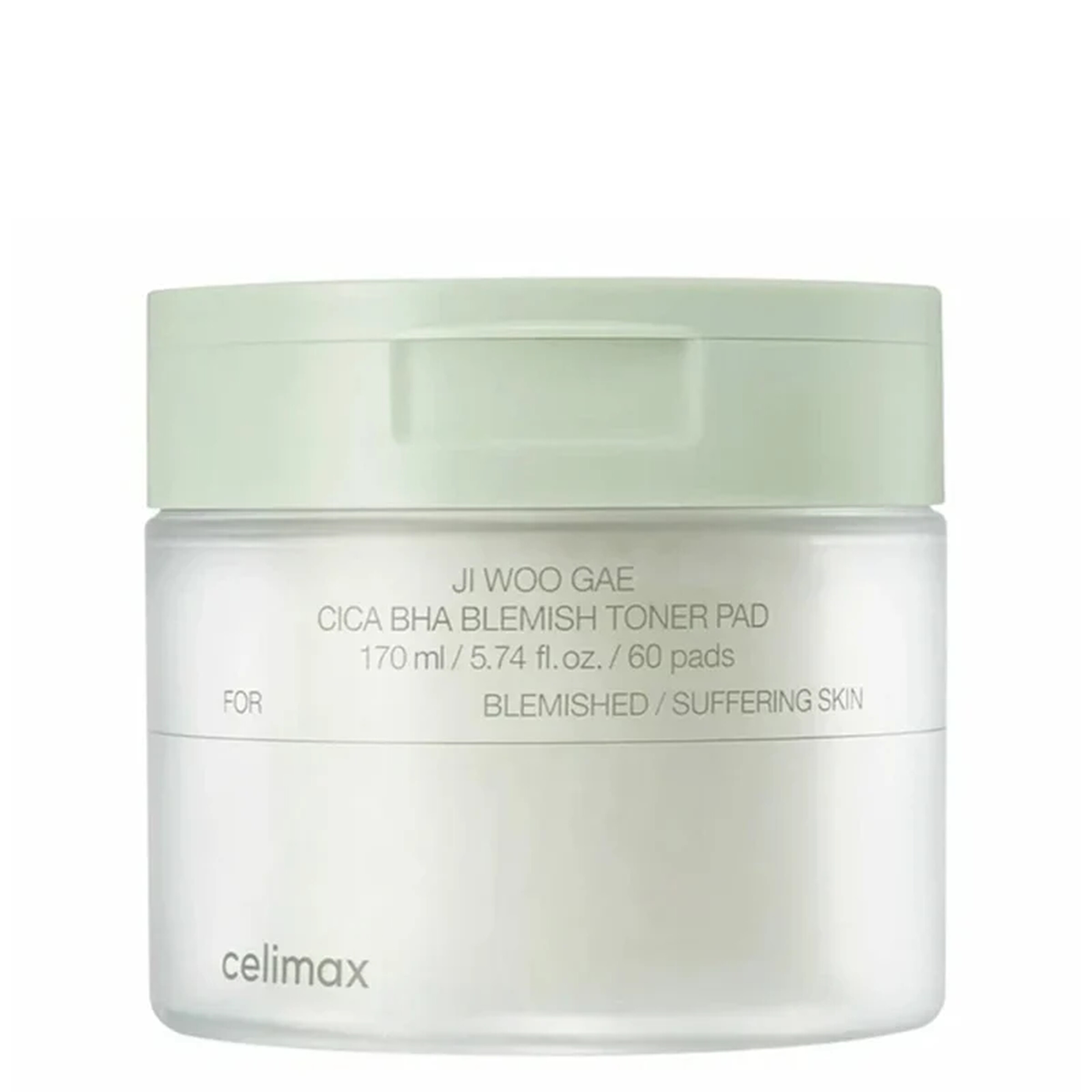 JI WOO GAE CICA BHA BLEMISH TONER PAD (60PADS)