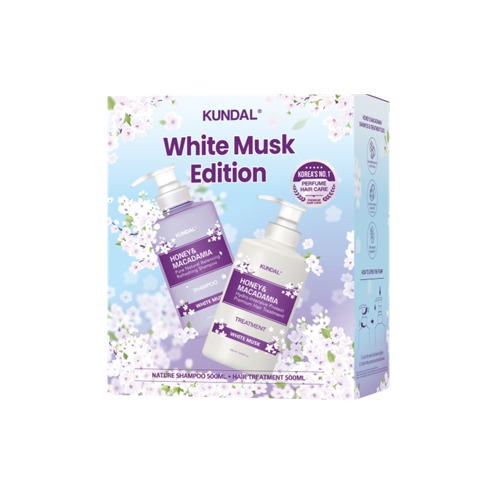 WHITE MUSK EDITION - HONEY & MACADAMIA SHAMPOO 500ML +TREATMENT 500ML