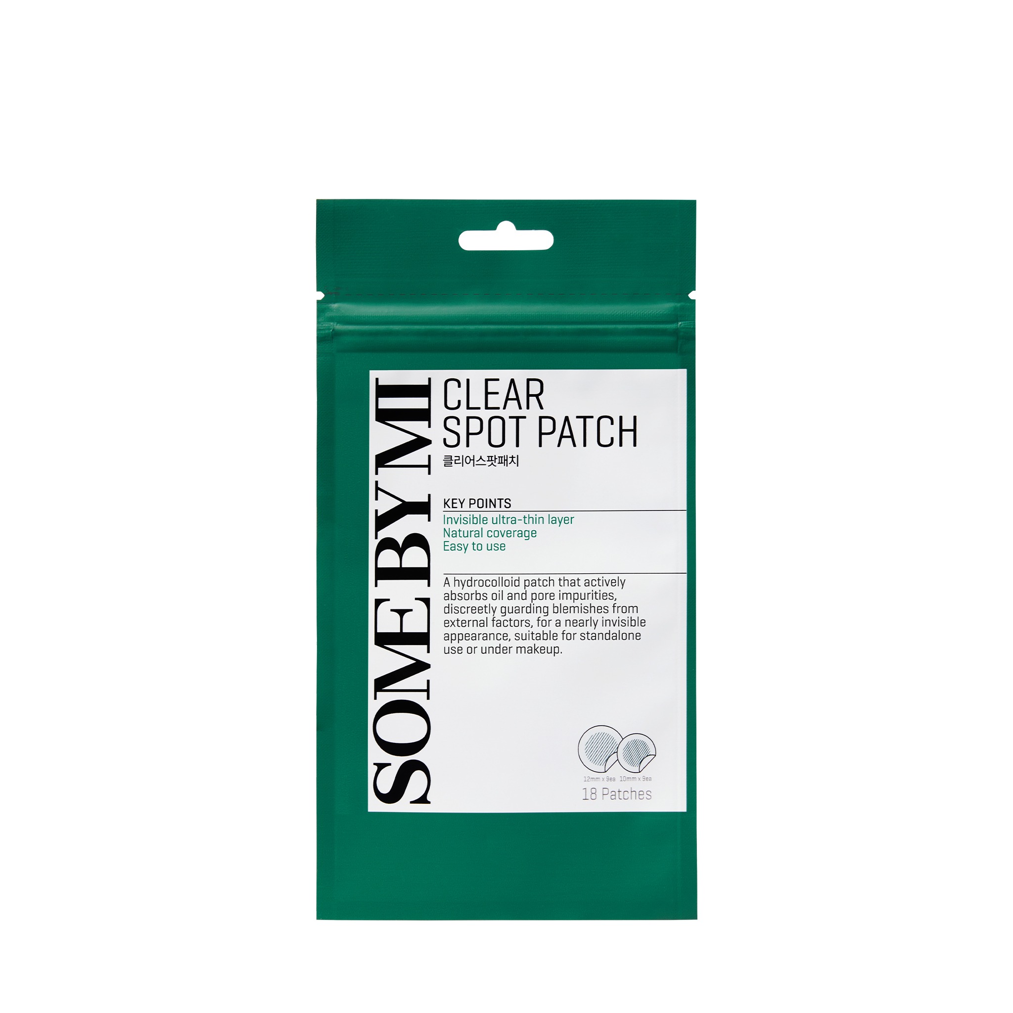 CLEAR SPOT PATCH 18PCS (10MMX9EA + 12MM X 9EA)